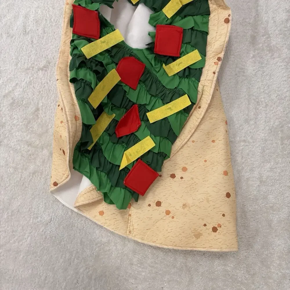 Spooktacular Creations Taco Costume Adult Large NWT Pullover One Piece